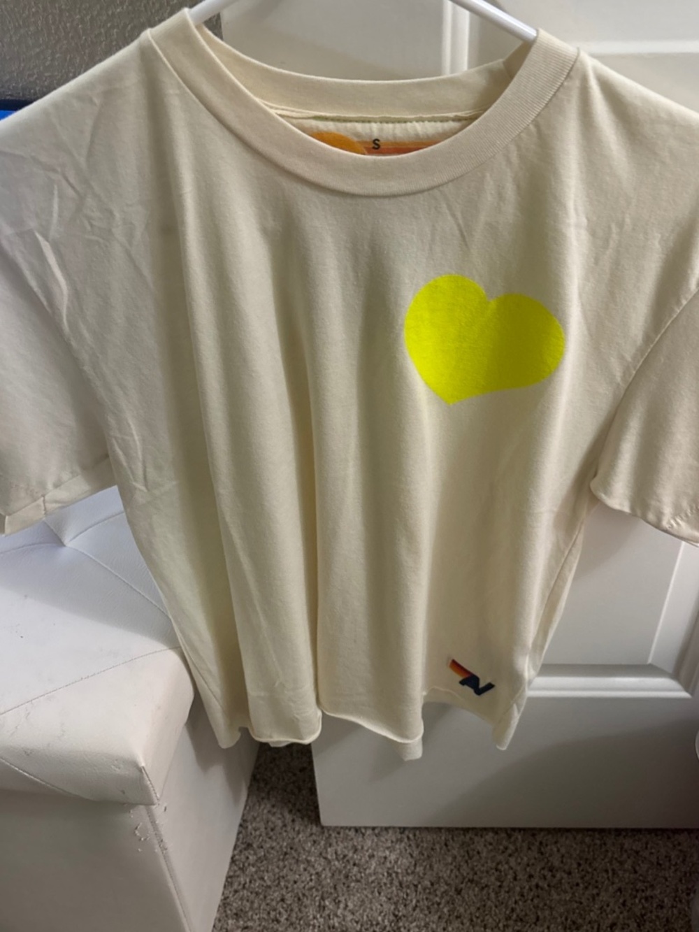 Aviator nation, neon heart T-shirt, brand new size small